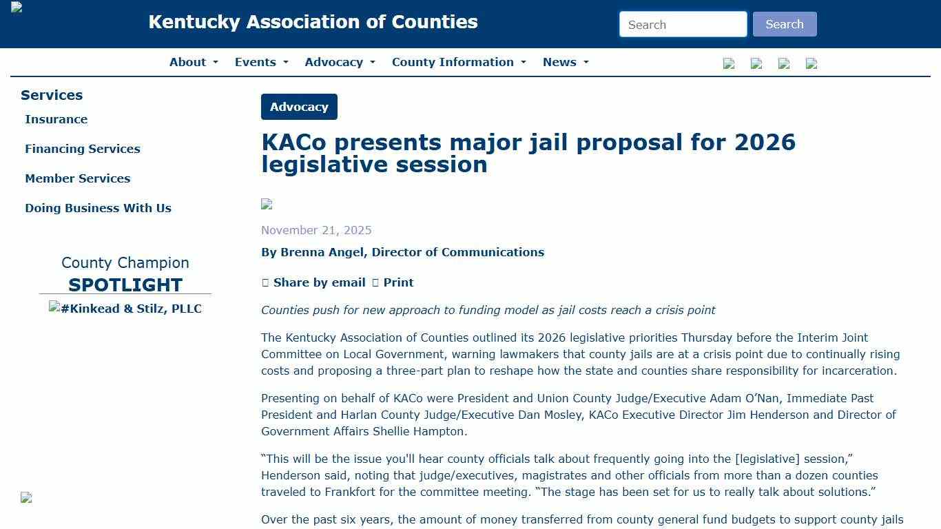 - The Kentucky Association of Counties